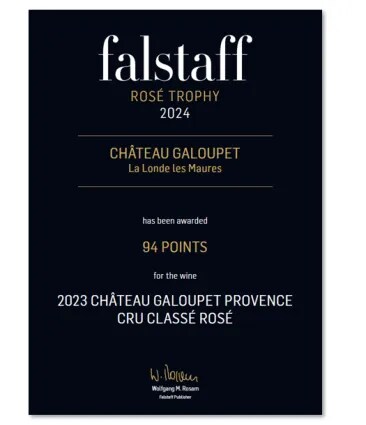 Falstaff award Château Galoupet Cru Classé 2023