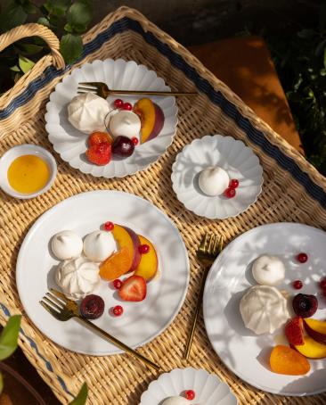 Recette dessert de meringue aux fruits pour accopagner le vin rosé haut de gamme Château Galoupet 